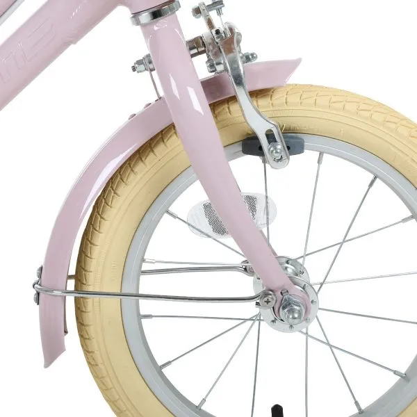 forme-hartington-junior-14-blush-bike-front wheel &brake